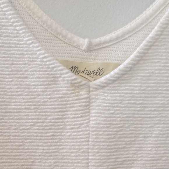 Madewell Texture & Thread Tie-Front Tank Top in White - XS - Picture 11 of 11